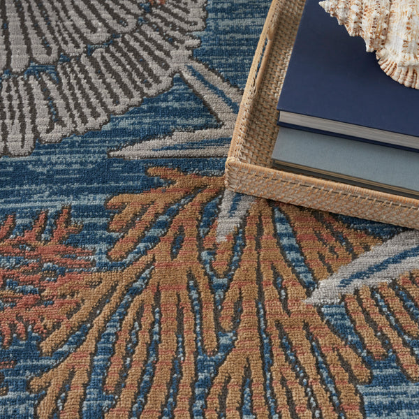 nourison seaside sds04 blue multicolor rug