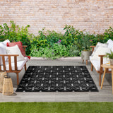 nourison nourison essentials nre04 black ivory rug