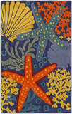 nourison aloha alh24 navy multicolor rug