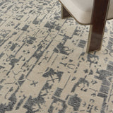 nourison silk shadows sha19 ivory grey rug