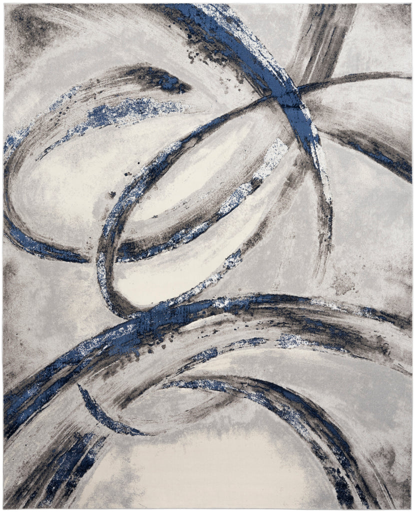 nourison brushstrokes bsk02 grey navy rug