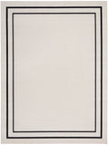 nourison nourison essentials nre02 ivory black rug