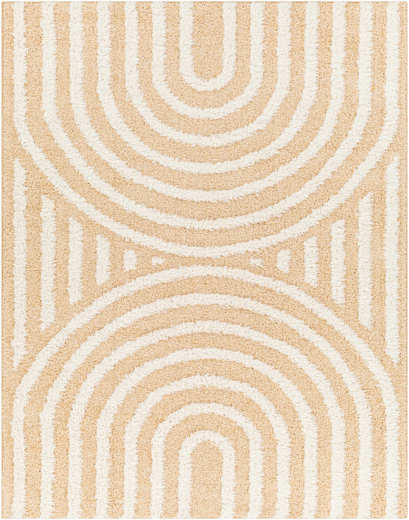 Hauteloom Arnel SRDGARNELA4 Mustard Machine Made Polyester Rug