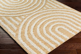 Hauteloom Arnel SRDGARNELA4 Mustard Machine Made Polyester Rug