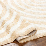 Hauteloom Arnel SRDGARNELA4 Mustard Machine Made Polyester Rug