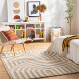Hauteloom Arnel SRDGARNELA4 Mustard Machine Made Polyester Rug