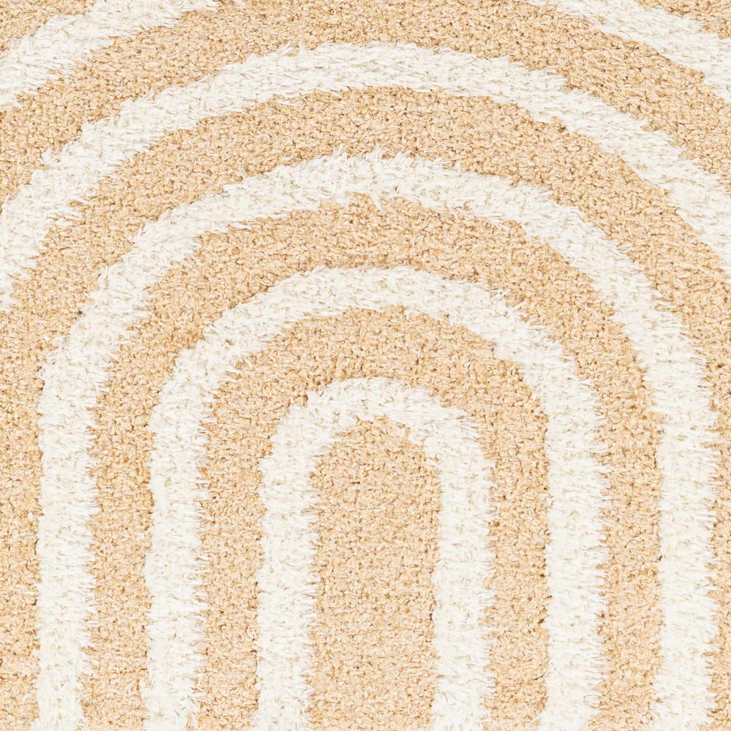 Hauteloom Arnel SRDGARNELA4 Mustard Machine Made Polyester Rug