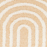 Hauteloom Arnel SRDGARNELA4 Mustard Machine Made Polyester Rug