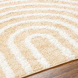 Hauteloom Arnel SRDGARNELA4 Mustard Machine Made Polyester Rug