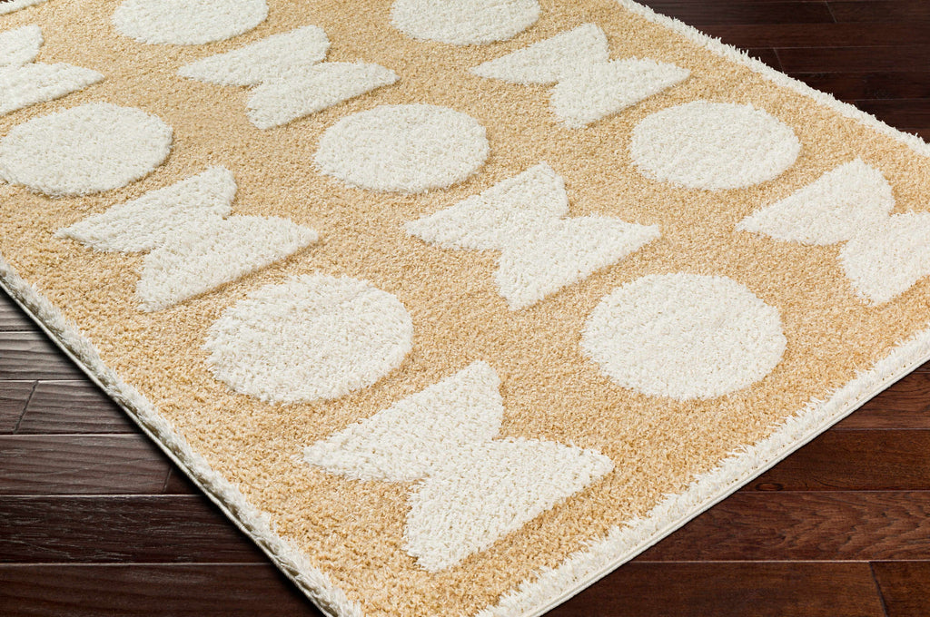Hauteloom Dason SRDGDASONA2 Mustard Machine Made Polyester Rug