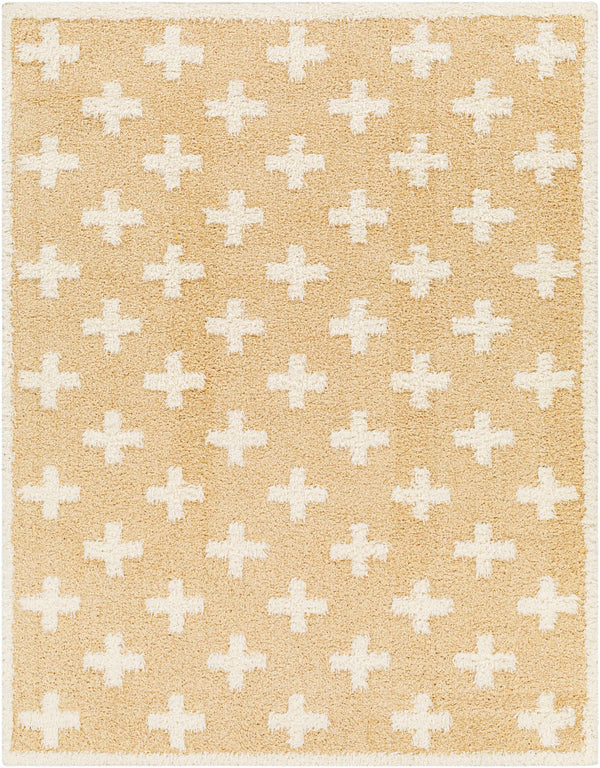 Hauteloom Satu SRDGSATU8A4 Mustard Machine Made Polyester Rug