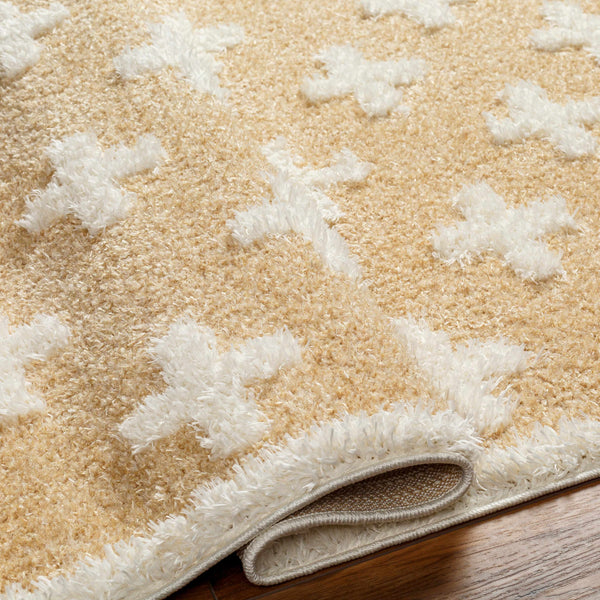 Hauteloom Satu SRDGSATU8A4 Mustard Machine Made Polyester Rug