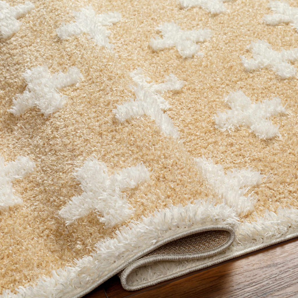 Hauteloom Satu SRDGSATU8A4 Mustard Machine Made Polyester Rug