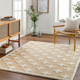 Hauteloom Satu SRDGSATU8A4 Mustard Machine Made Polyester Rug