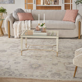nourison aldora ald14 ivory grey rug