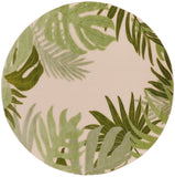 nourison aloha alh40 ivory green rug