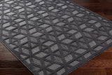 Hauteloom Nuri SSAMNURICA1 Black Machine Made Polypropylene Rug