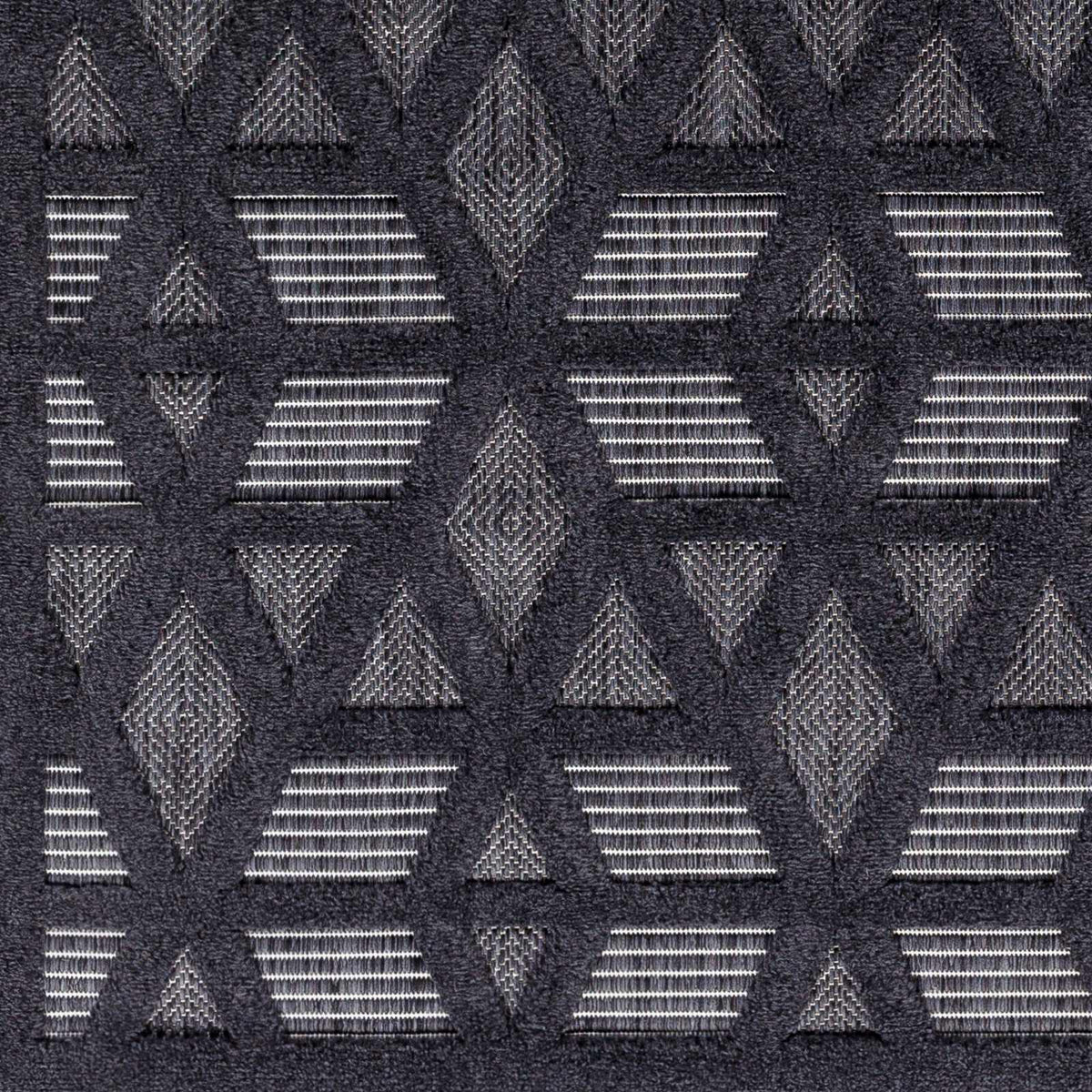 Hauteloom Nuri SSAMNURICA1 Black Machine Made Polypropylene Rug