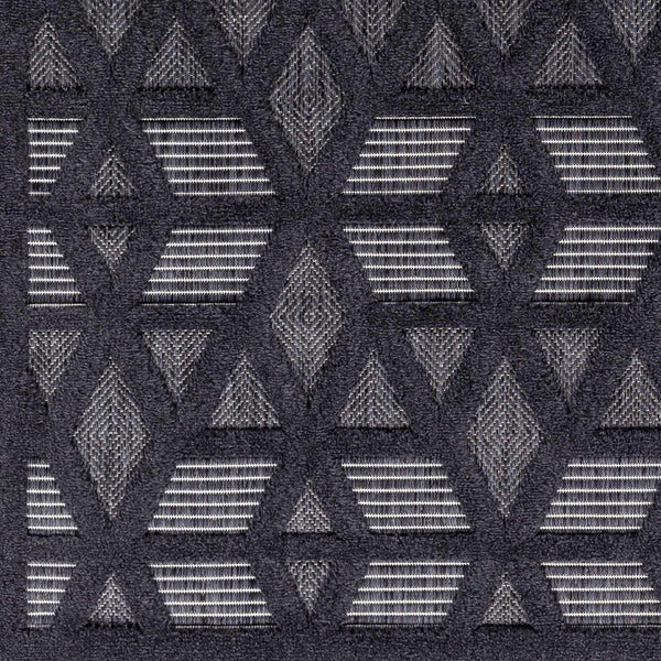 Hauteloom Nuri SSAMNURICA1 Black Machine Made Polypropylene Rug