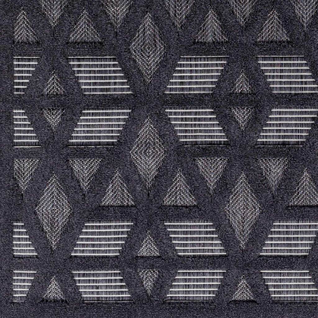 Hauteloom Nuri SSAMNURICA1 Black Machine Made Polypropylene Rug