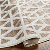 Hauteloom Nuri SSAMNURICA2 Dark Red Machine Made Polypropylene Rug
