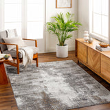 Hauteloom Duval SSFBDUVALA2 Light Gray Machine Made Polyester Rug