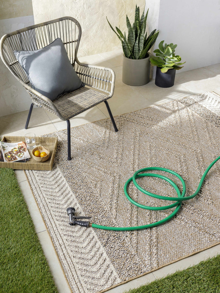 Hauteloom Areli SSSBARELIA1 Black Machine Made Polypropylene Rug
