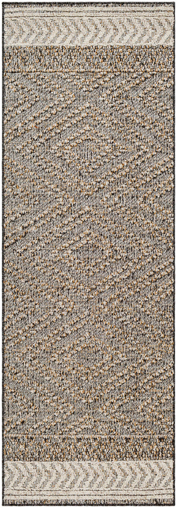 Hauteloom Areli SSSBARELIA2 Black Machine Made Polypropylene Rug