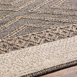 Hauteloom Areli SSSBARELIA2 Black Machine Made Polypropylene Rug