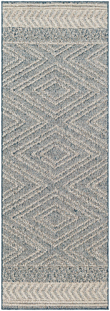 Hauteloom Areli SSSBARELIA3 Blue Machine Made Polypropylene Rug