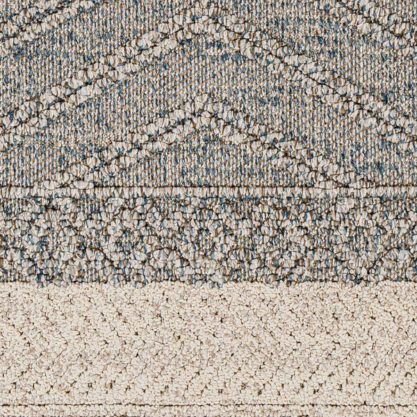 Hauteloom Areli SSSBARELIA3 Blue Machine Made Polypropylene Rug