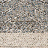 Hauteloom Areli SSSBARELIA3 Blue Machine Made Polypropylene Rug