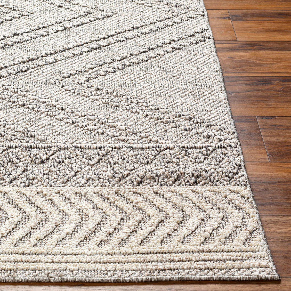 Hauteloom Areli SSSBARELIA4 Taupe Machine Made Polypropylene Rug