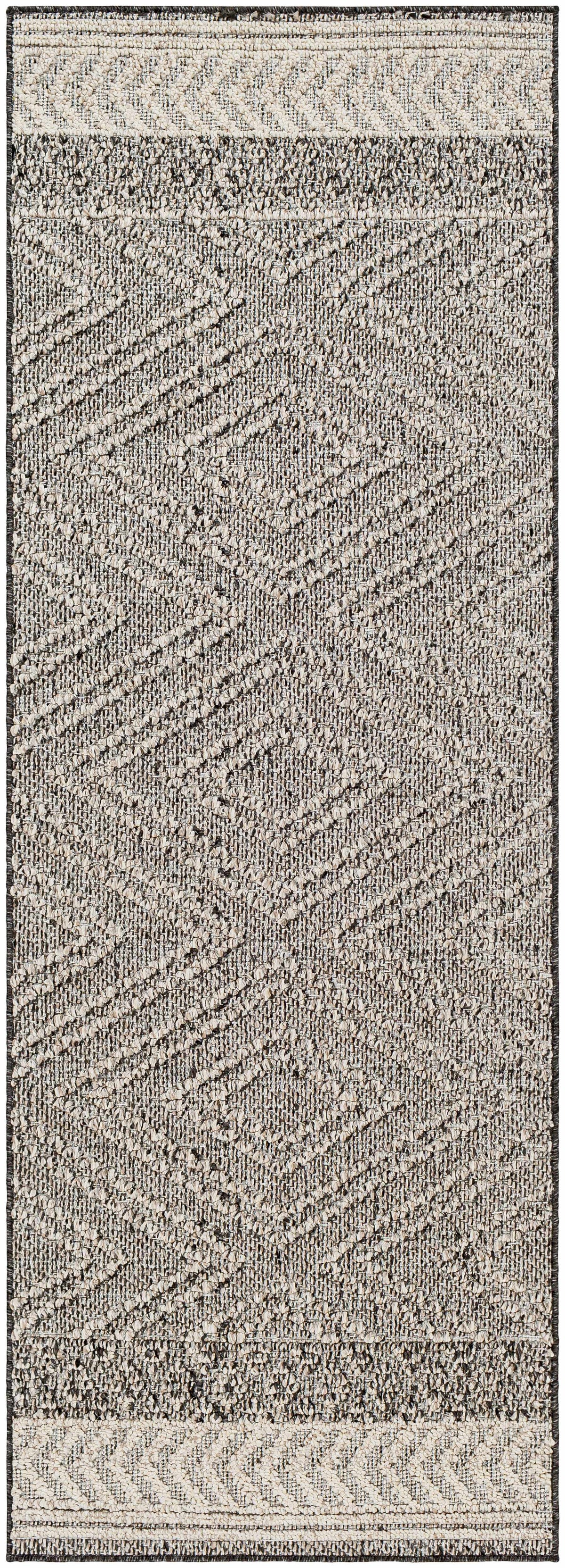 Hauteloom Areli SSSBARELIA5 Black Machine Made Polypropylene Rug