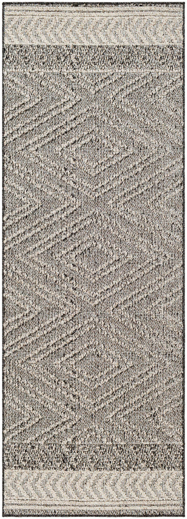 Hauteloom Areli SSSBARELIA5 Black Machine Made Polypropylene Rug