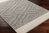 Hauteloom Areli SSSBARELIA5 Black Machine Made Polypropylene Rug