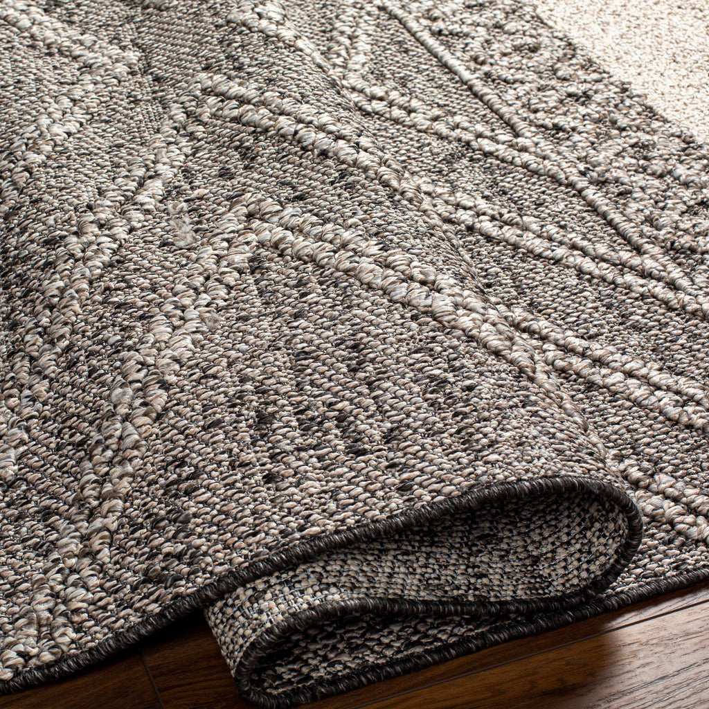 Hauteloom Areli SSSBARELIA5 Black Machine Made Polypropylene Rug