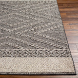 Hauteloom Areli SSSBARELIA5 Black Machine Made Polypropylene Rug