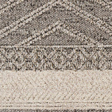 Hauteloom Areli SSSBARELIA5 Black Machine Made Polypropylene Rug