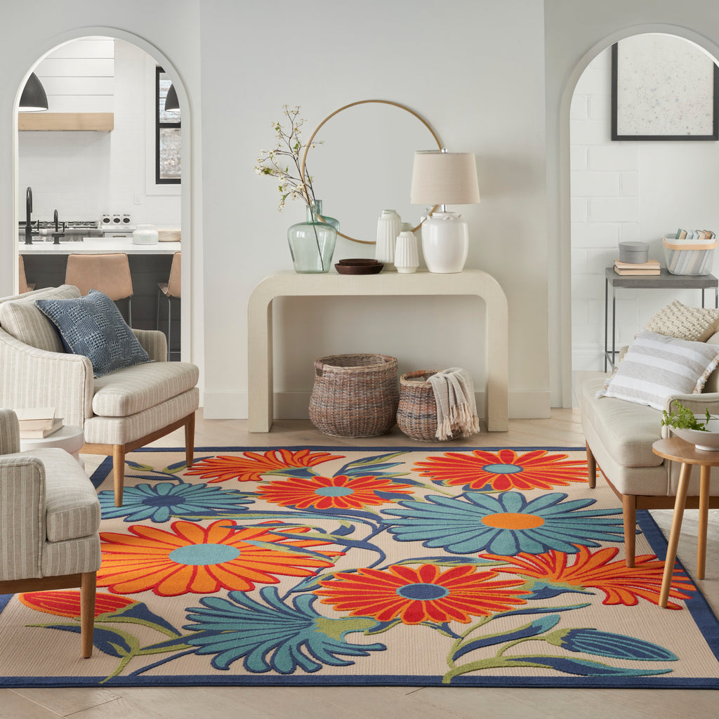 nourison aloha alh33 multicolor rug