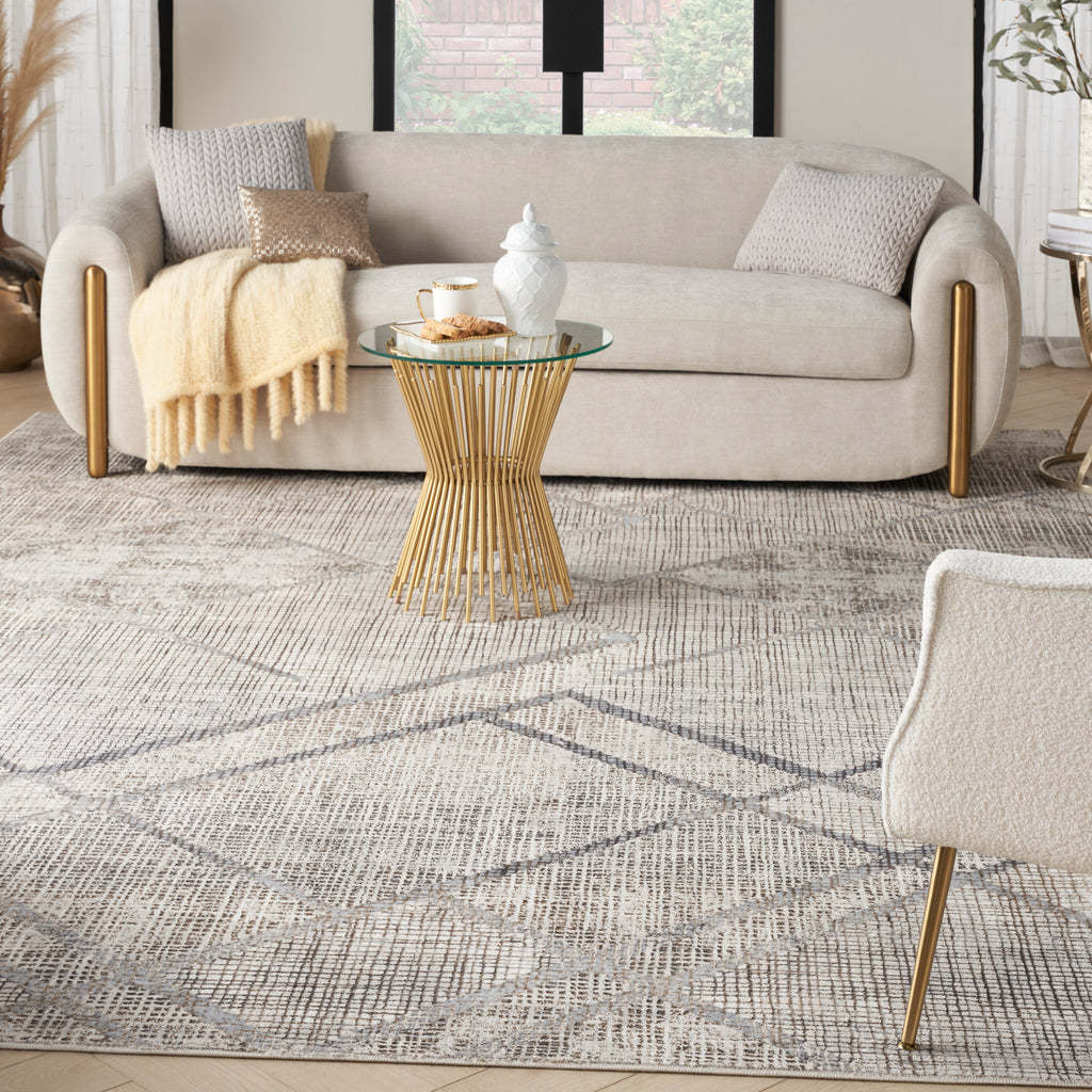 nourison iliana ili03 grey rug