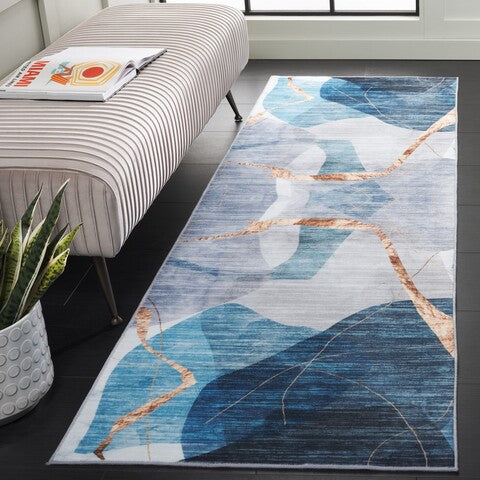 Safavieh Clearance Santa Monica STM836M Blue Rug