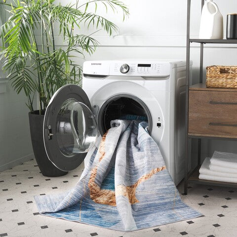 Safavieh Clearance Santa Monica STM836M Blue Rug