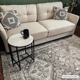 Hauteloom Kingscourt KNGSJ Cream Machine Made Polyester Rug