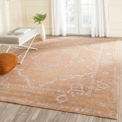 safavieh clearance stone wash stw245a orange rug
