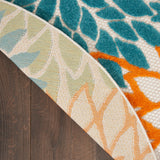 nourison aloha alh05 turquoise multicolor rug