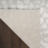 nourison ambiance ami02 grey silver rug