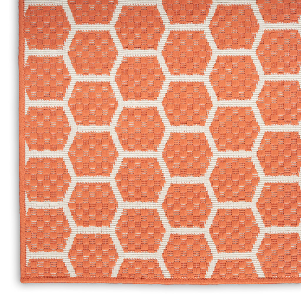 nourison twist reversible tws01 coral rug