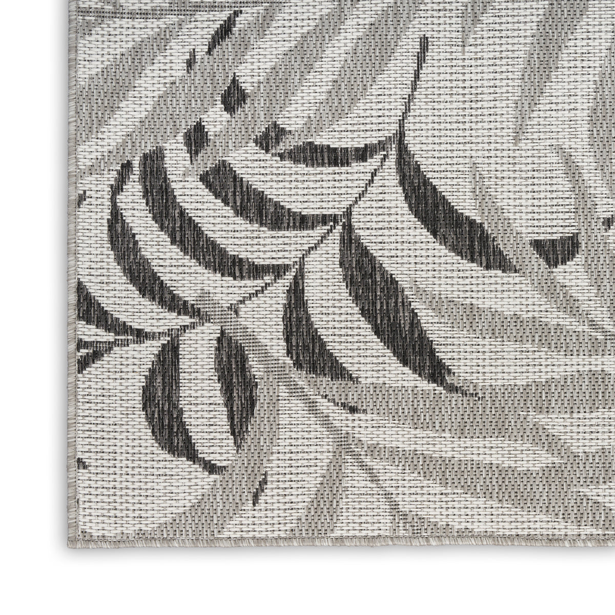 nourison garden oasis goa01 grey rug