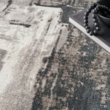 nourison twilight twi30 grey ivory black rug